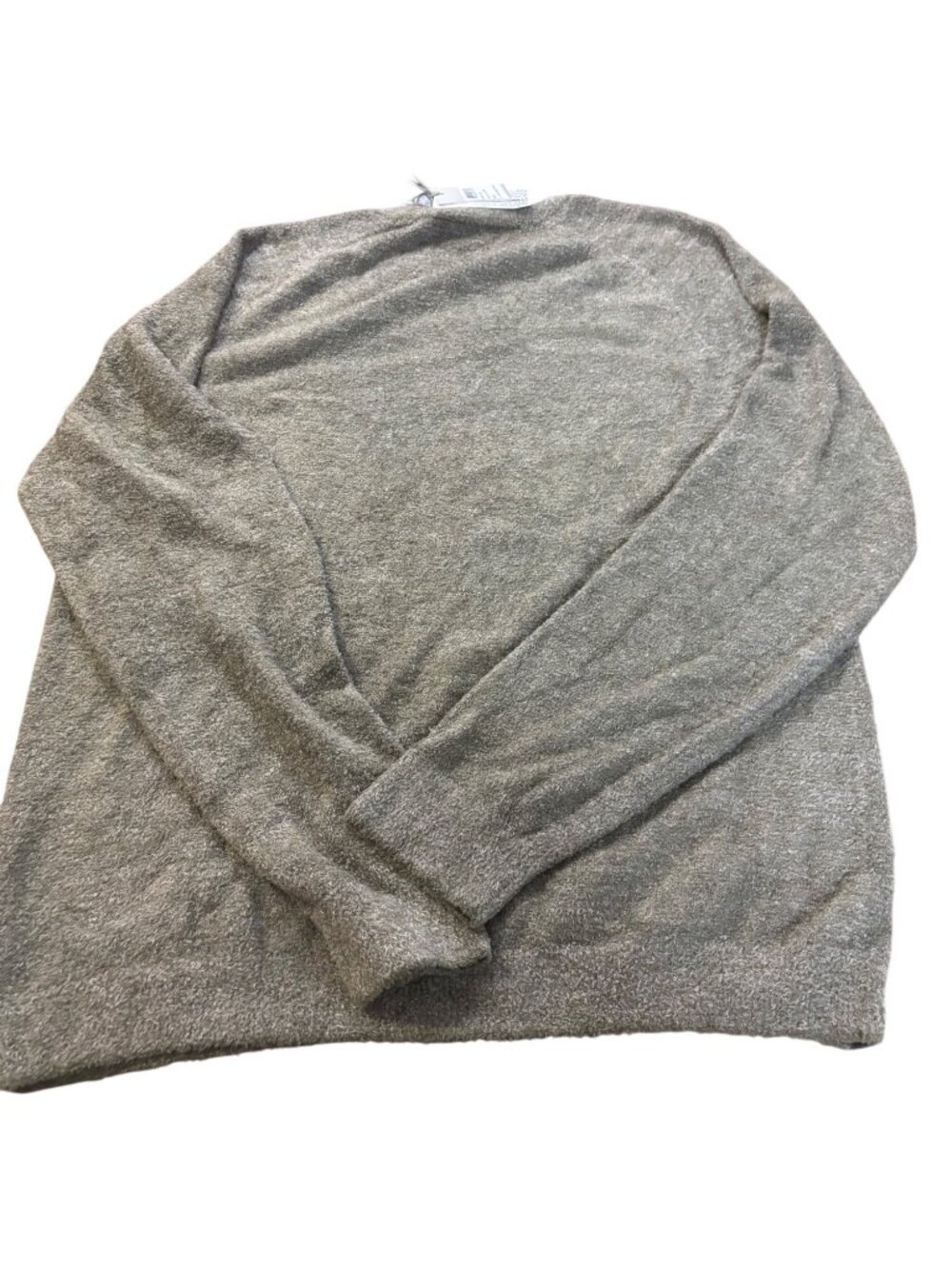 Barefoot Dreams CozyChic Lite Sweater S Olive Green Relaxed Fit - Picture 4 of 4